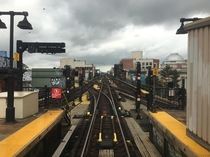 The junction between the Myrtle Avenue and Jamaica Lines 