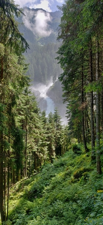 The Krimml Waterfalls in Austria 