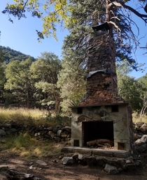 The last remains of a home in the mountains of Ramsey Canyon AZ