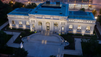 The listed Beaux-Arts style building has been restored as Apple Carnegie Library in Washington DC