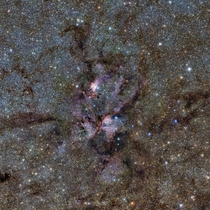 The Lobster Nebula seen with ESOs VISTA telescope 