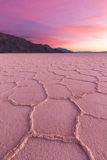 The lowest elevation point in North America is often covered in these intricate shoe-shredding salt formations - Badwater Basin Death Valley National Park 