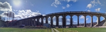 The m railway viaduct Saaneviadukt in Switzerland built in  and national heritage