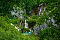 The magnitude of Plitvice Waterfalls Croatia 