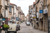 The main street Langres France 