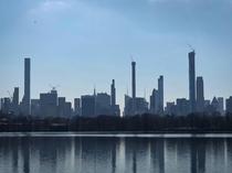 The Manhattan skyline from Central Park