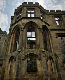 The manor house at Alton Towers theme park UK