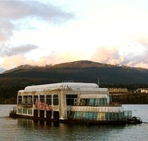 The McBarge Friendship  floating McDonalds Abandoned since  Vancouver BC