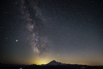 The Milky Way above Mount Baker