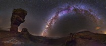 The Milky Way and Stone Tree as seen from the Spanish Canary Island of Tenerife 