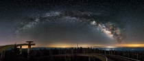 The Milky Way Over Clingmans Dome in the Great Smoky Mountains NC 