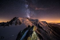 The Milky Way over Mont Blanc 