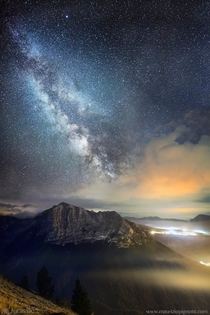 The Milky Way over Sibillini Mountain National Park Italy Photo by Maurizio Pignotti 