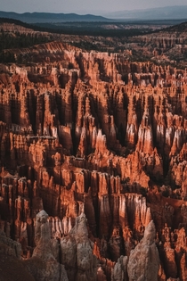 The moody hoodoos of Bryce Canyon The sun peeked out briefly during a rainstorm and I managed to experience this beautiful view 
