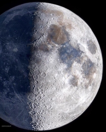 The moon and its craters