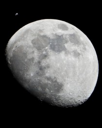 The Moon and the ISS 