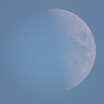 The Moon in broad daylight