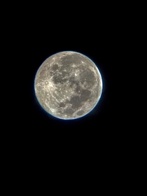 The moon last night
