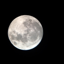 The moon through our telescope