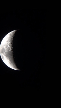The moon tonight through a AWB Onesky telescope
