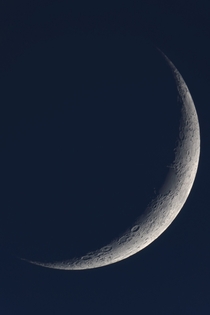 The moon yesterday evening