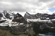 The Mountain Range from a Hike Above Lake OHara 