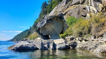 The Mushroom Rock Galiano Island British Columbia 