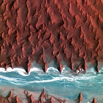 The Namib desert from Space 