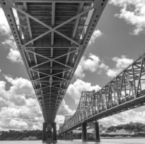 The NatchezVidalia Bridge across the Mississippi River oc