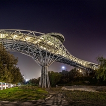 The Nature Bridge in Tehran encourages you to meander and stop at its cafes plantings and undulating levels Like most Iranian architecture everything was designed locally in this case by an emerging young female architect