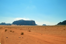 The never ending desert of Wadi Rum Jordan 