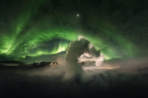 The night sky above Iceland  by Arnar Kristjansson