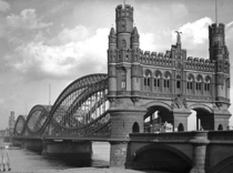 The original Neue Elbbrcke Bridge from - in Hamburg