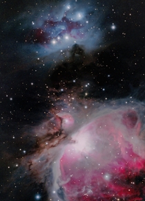 The Orion Nebula  light years away from Earth 