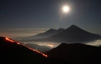 The Pacaya volcano in Guatemala - x 