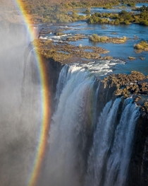 The permanent rainbow of Victoria Falls Zimbabwe x OC SkyPacking