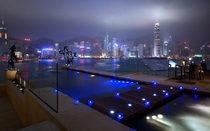 The pool at the Intercontinental Hotel Hong Kong City 
