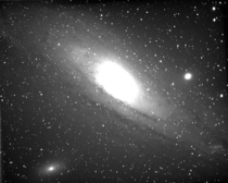 The Princess M- The Andromeda Galaxy Taken in  with a  inch reflector by a couple of my campmates and myself