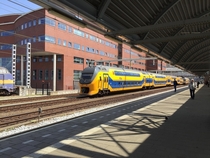 The railway station in Amersfoort Netherlands 