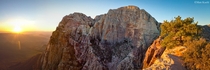 The Rainbow Wall at Sunrise - Red Rock Canyon Nevada 