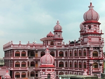 The Red Mosque Jami al-Alfar Mosque Colombo Sri Lanka 