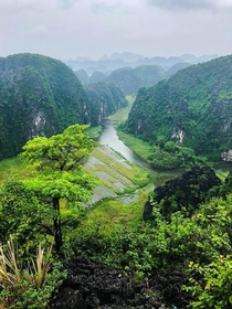 The Red River Delta in Ninh Binh Vietnam 