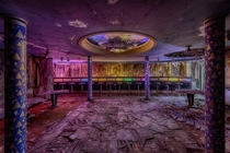 The Retro Bar inside the abandoned Pines Hotel
