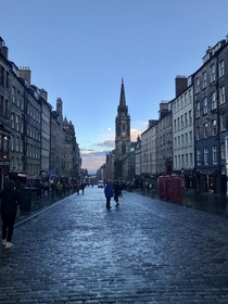 The Royal Mile in Edinburgh Scotland