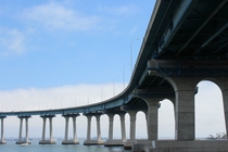 The San Diego-Coronado Bridge from Coronado Island 