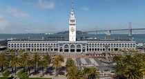 The San Francisco Ferry Building is a terminal for ferries incorporating a food hall and offices located on The Embarcadero in San Francisco California Designed by architect A Page Brown and completed in  Photo JaGa 