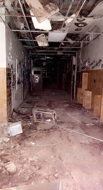 The second floor of my moms abandoned elementary school in Shawnee Oklahoma