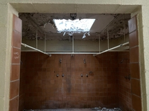 The showers in abandoned Pleasant Hill Middle School Hemingway SC