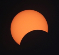 The solar eclipse from today 