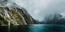 The Storm in Milford Sound New Zealand